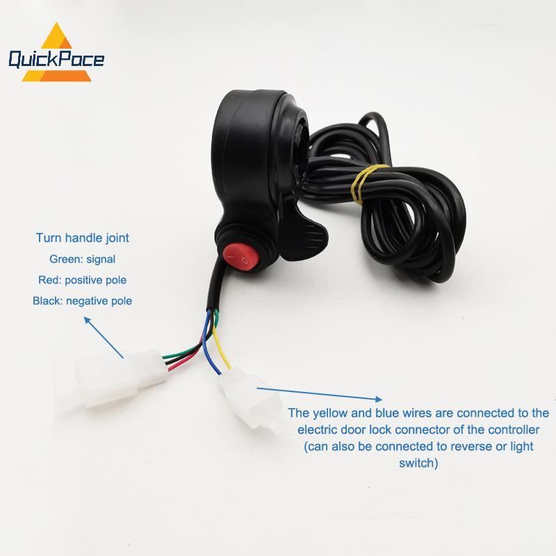 Vôn kế kỹ thuật số QuickPace Phạm vi rộng 12V đến 84V dành cho EBike và xe tay ga với giá đỡ 22mm và