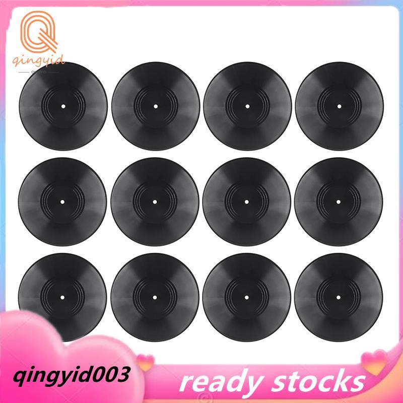 Đĩa ghi âm cổ điển giả 7 Inch 12 gói Vinyl trống Trang trí hồ sơ cho bữa tiệc Rock & Roll, Màn hình 
