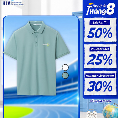[GIẢM 50%] Áo POLO nam tay ngắn HLA Sportsday - Áo chơi pickleball, Thoáng Mát & Hút Ẩm