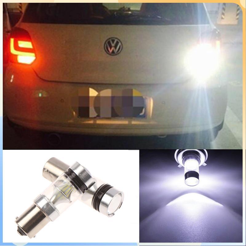 (COD) Trắng P21W BA15s 1156 Đèn LED Canbus Baup Đảo Chiều Đèn Ngược
