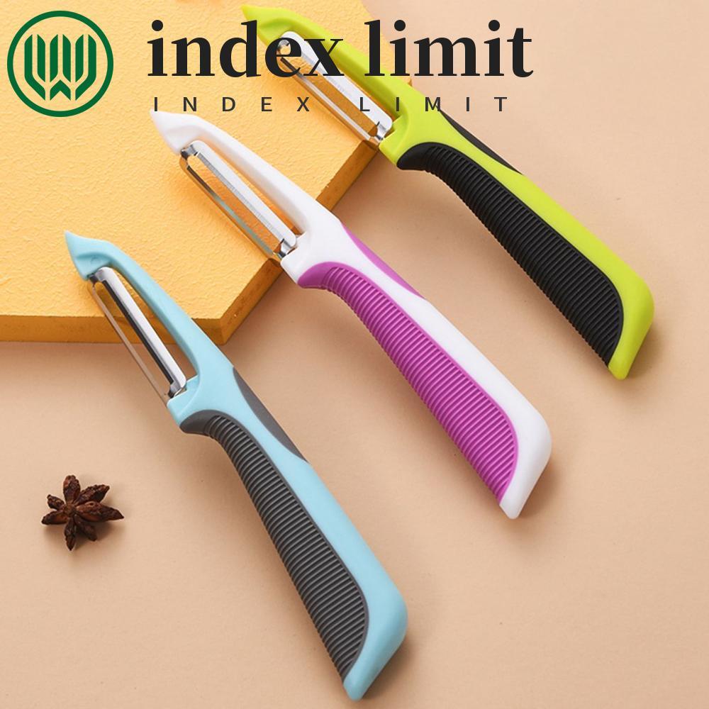  index limit INDEX LIMIT Dụng cụ gọt rau củ đa chức năng Nhà bếp bằng thép không gỉ Dụng cụ mài sắc 
