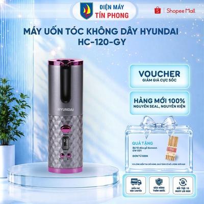 Máy Uốn Tóc Không Dây Hyundai HC-120-GY- nhỏ gọn-6 mức nhiệt, xoay 360°, sạc pin- Bảo hành 12 tháng