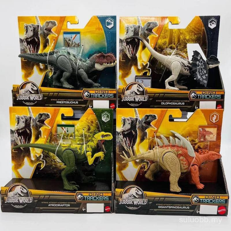 Mattel Jurassic World spinosaurus, Megacanthosaurus, Savage Raptor, mô hình đồ chơi khủng long bé tr