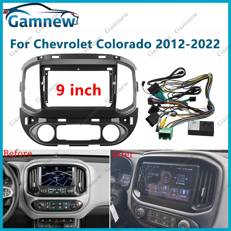 9 Inch Khung Xe Fascia Adapter Canbus Hộp Giải Mã Android Radio Dash Bảng Điều Khiển Bộ Cho Chevrole