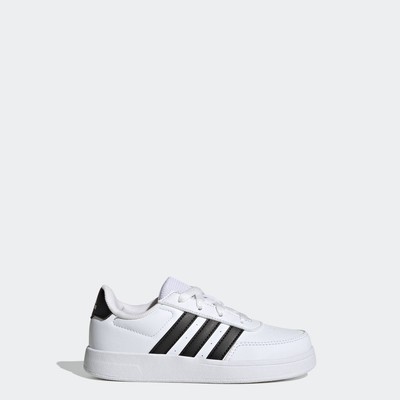 adidas Phong cách sống Giày Buộc Dây Breaknet Lifestyle Court Trẻ em trắng HP8956