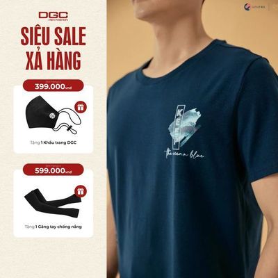 Áo Thun Nam Ngắn Tay DGC Họa Tiết Chữ In, Chất Liệu Thấm Hút Mồ Hôi Tốt - SATBB08M