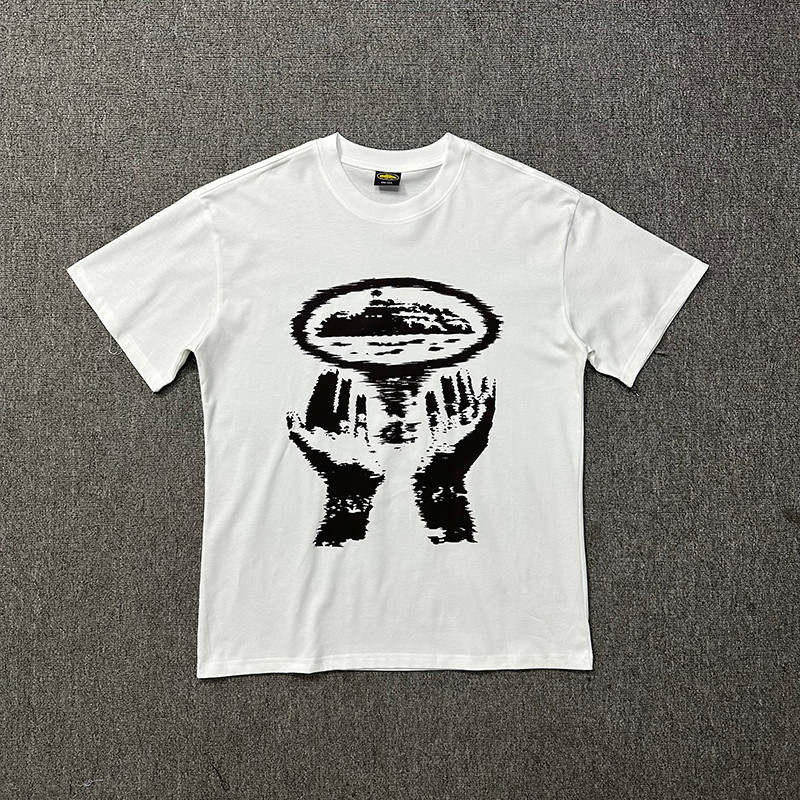 VLONE FOG Demon Island Corteiz Cầm Đảo Quỷ In Hình Tay Ngắn Nam Nữ Áo Thun Cổ Tròn Rời