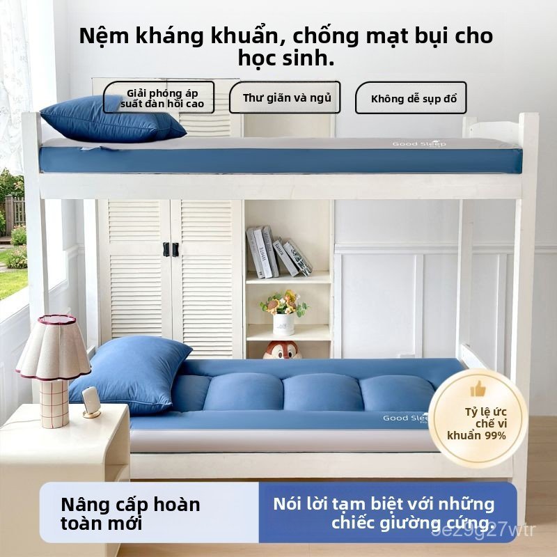 Đệm mút đơn 90x190cm cho học sinh sinh viên ký túc xá chống ẩm êm ái tiện lợi