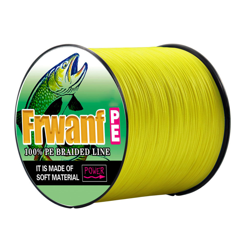 FRWANF 1000M 8 Dây Bện Dây Câu PE Dây Câu Cá PE Nước Mặn Biển