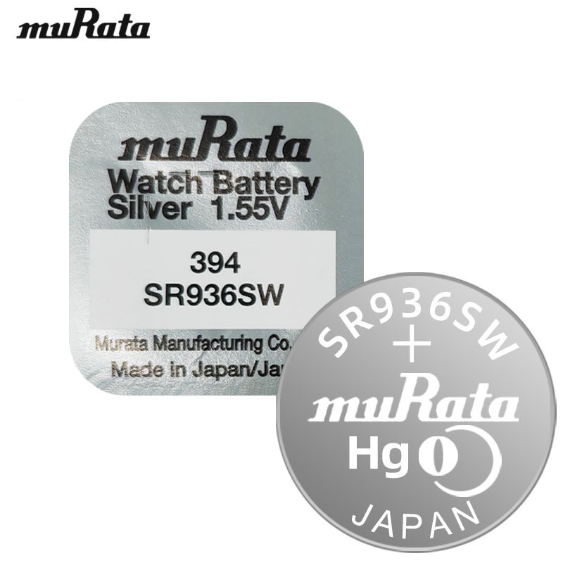 Pin MURATA 394 SR936SW, Pin đồng hồ chính hãng