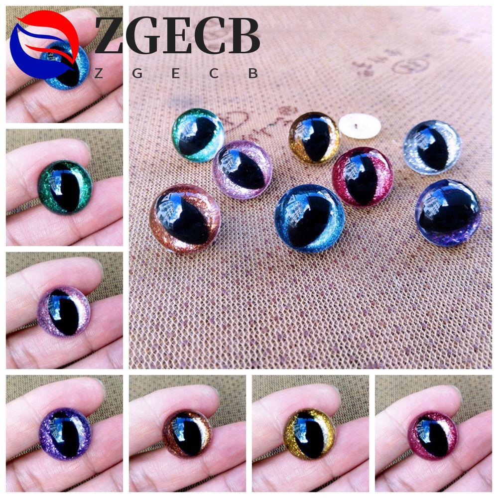 ZGECB Mắt An Toàn Cho Amigurumi, Mắt Thú Nhồi Bông Mắt Mèo Mắt An Toàn Cho Móc, Phụ Kiện Đồ Chơi Búp