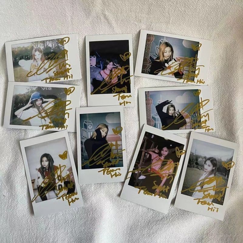 SNH48 Yuan Yiqi Autographed Polaroid Signature Photo Autographed Hỗ trợ Hàng hóa Quà tặng jx8.2.26