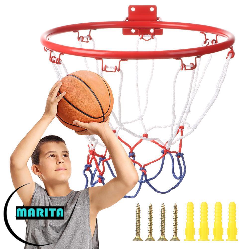 MARITA Basketball Hoop 32cm Mục tiêu treo 4 vành kim loại