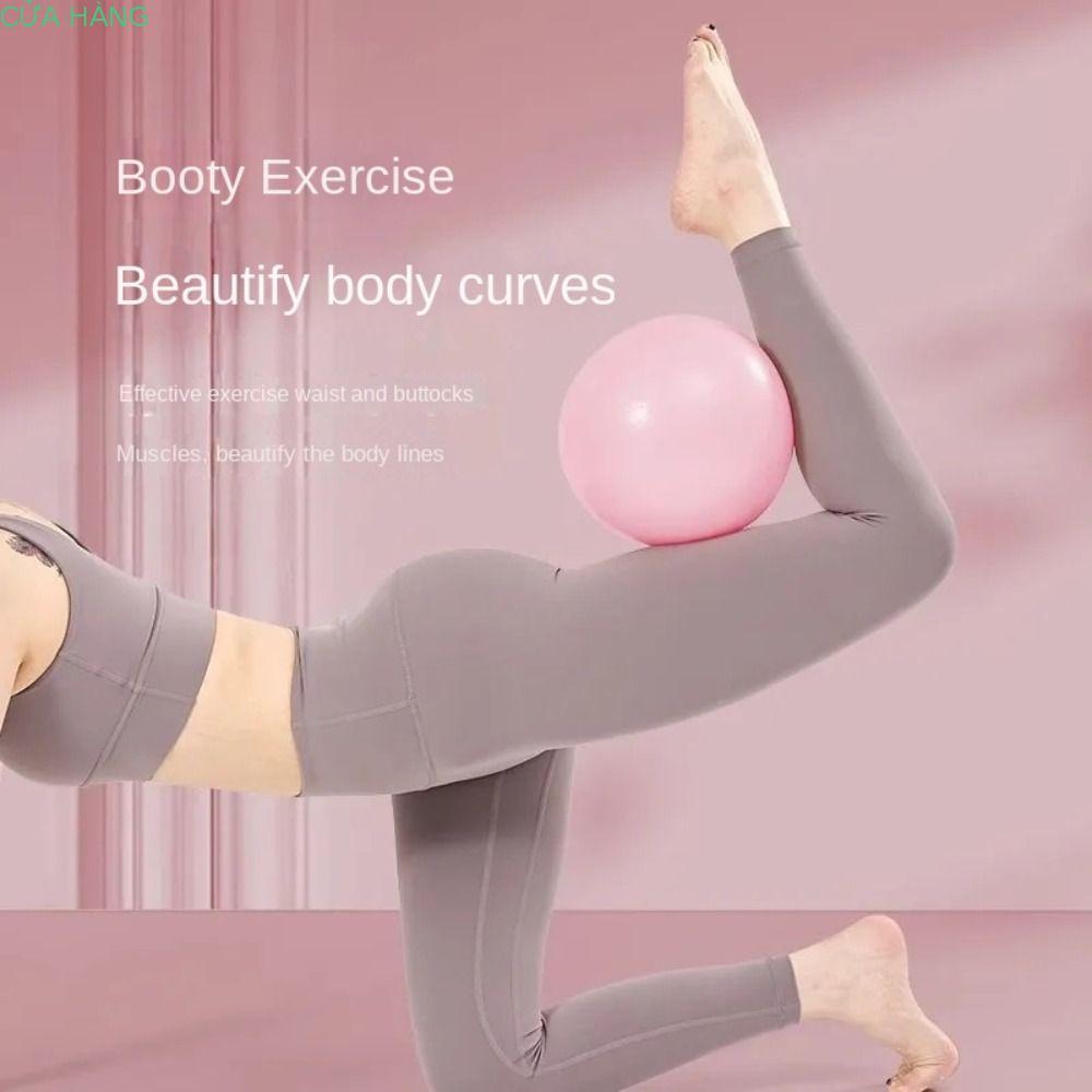 CURTESG Yoga Ball, Chống Nổ 25cm Pilates Ball, Thiết Bị Pilates Mini Tập Thể Dục Dày PVC Yoga Fitnes
