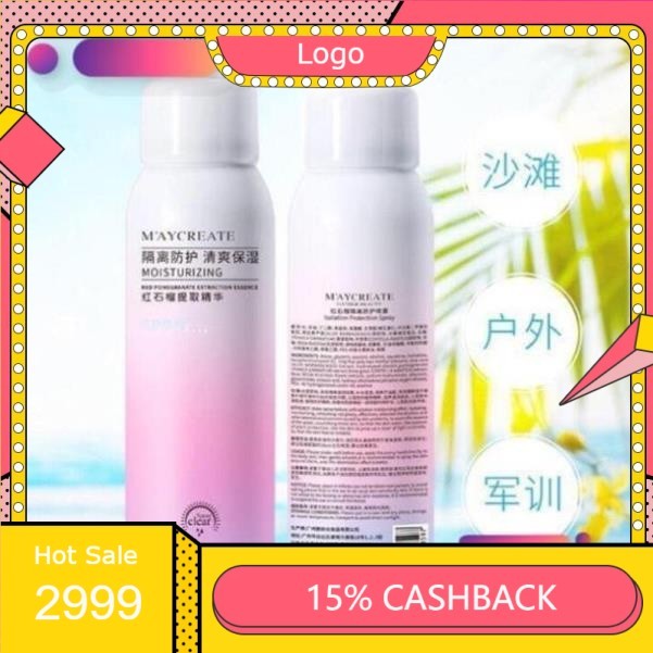 Xịt chống nắng ❤️FREESHIP❤️ Xịt chống nắng Maycreate, xịt chống nắng body hiệu quả - Kem chống nắng 