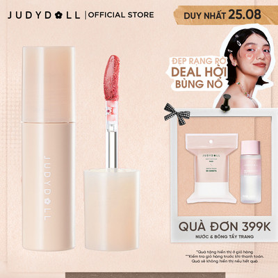 Son Tint Bóng + Son Bùn JUDYDOLL Căng bóng Son kem Mịn lì Mờ Vân môi Lâu Trôi Không khô môi 2,8g