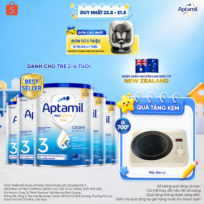 [MUA LÀ CÓ QUÀ] CB5 Sữa bột Aptamil Kid Cesarbiotik New Zealand số 3 - Synbiotic đặc chế