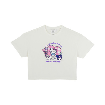 Áo Thun Tay Ngắn Bé Gái Skechers Sanrio Character Short Sleeve Tee - SL425G633-00QF