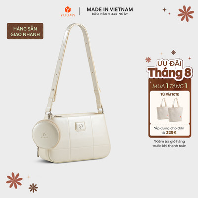 Túi Yuumy (Thời trang nữ hiện đại kèm ví mini size 24 - Túi đeo chéo da Glossy YN311)