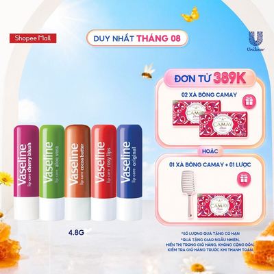 Son dưỡng môi Vaseline Care Stick 4.8g (tùy chọn)