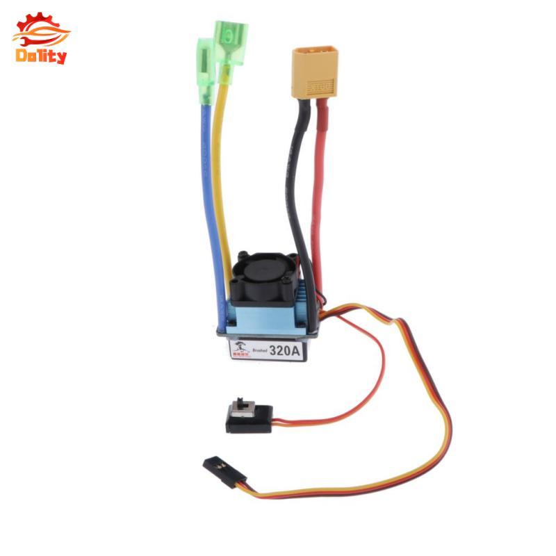 ESC chải 320A chống nước với 5V / 3A BEC cho xe RC 1 / 10
