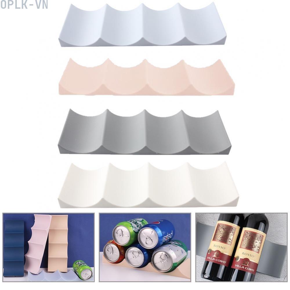Food Grade PP Wine Bottle Organizer Rack for Kitchen and Fridge Storage