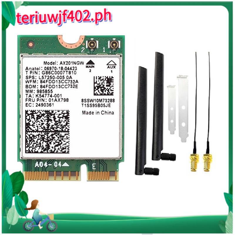 Thẻ WiFi AX201NGW với Ăng-ten 8DB Wi-Fi 6 2974Mbps 2.4Ghz / 5Ghz BT5.2 Bộ chuyển đổi thẻ mạng không 