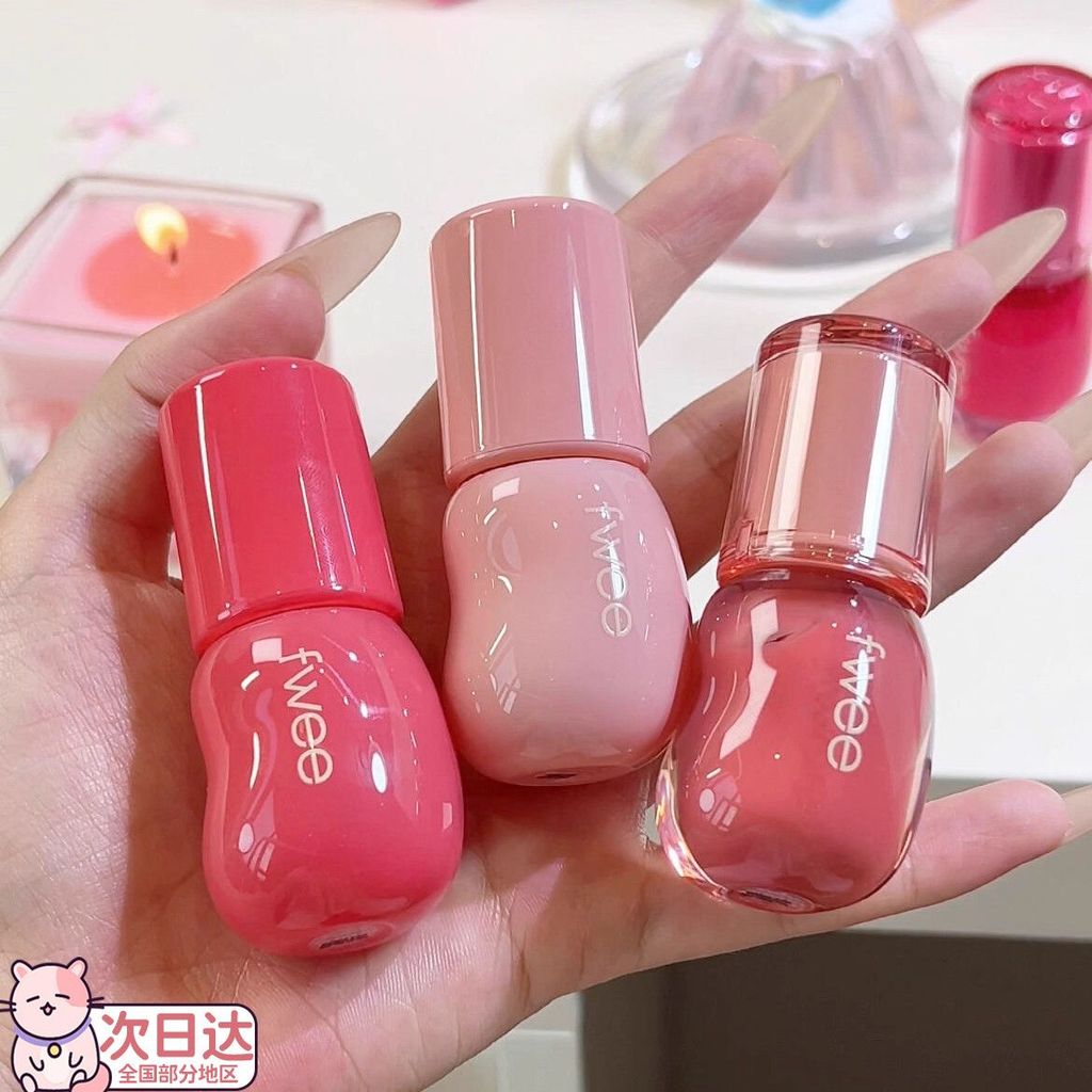 TTTY Lip Cheek Lip Dudu Ba Chiều Son Bóng Son Bóng Nước Bóng Son Bóng Kép Nước Trắng Nước Dưỡng Ẩm G