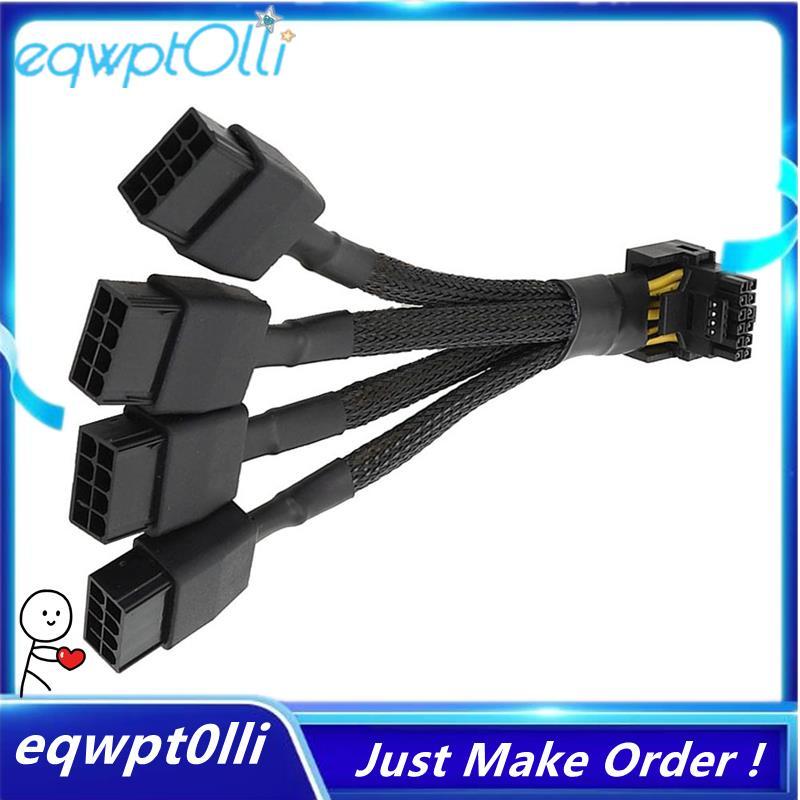  eQQ  Dành Cho GPU RTX4090 RTX4080 4X8 Pin PCI-E Sang 16 Pin Card Đồ Họa Cáp Nguồn Thay Thế Đầu Nối 
