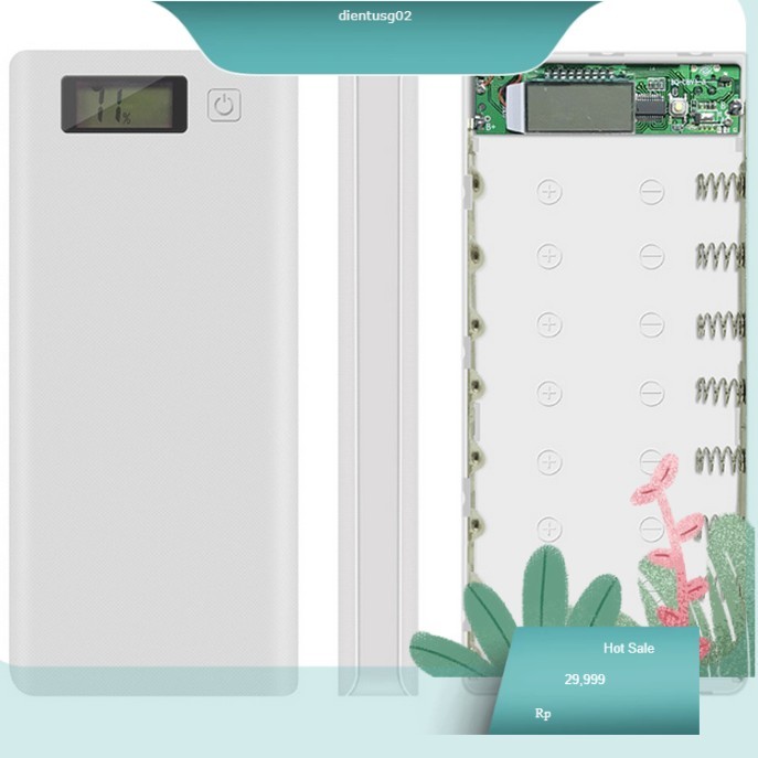 [Mới 2019 - CHỐNG NGƯỢC CỰC] BOx sạc dự phòng 8 cell , mạch sạc dự phòng 2A, mạch sạc pin 18650