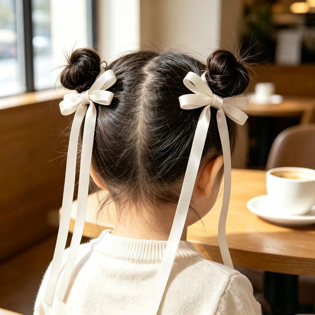 ❤❤❤❤✨Bé Trẻ Em Nơ Streamer Kẹp Tóc Đầu Bóng Cặp Kẹp Streamer Kẹp Tóc Nơ Đẹp Kẹp Tóc Streamer 26.9.2