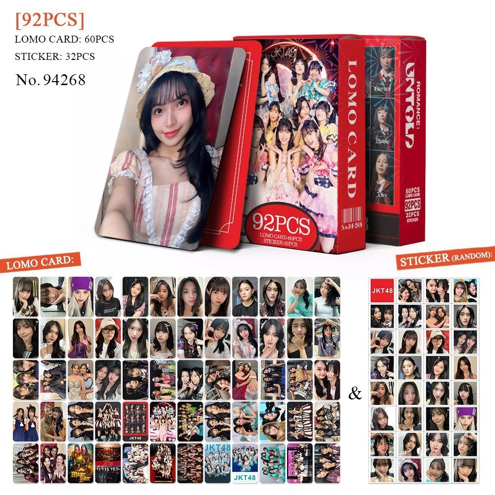 92 Nhóm nhạc nữ Indonesia JKT48 Thẻ ảnh Tự in Thẻ ảnh KPOP Star Merchandise LOMO