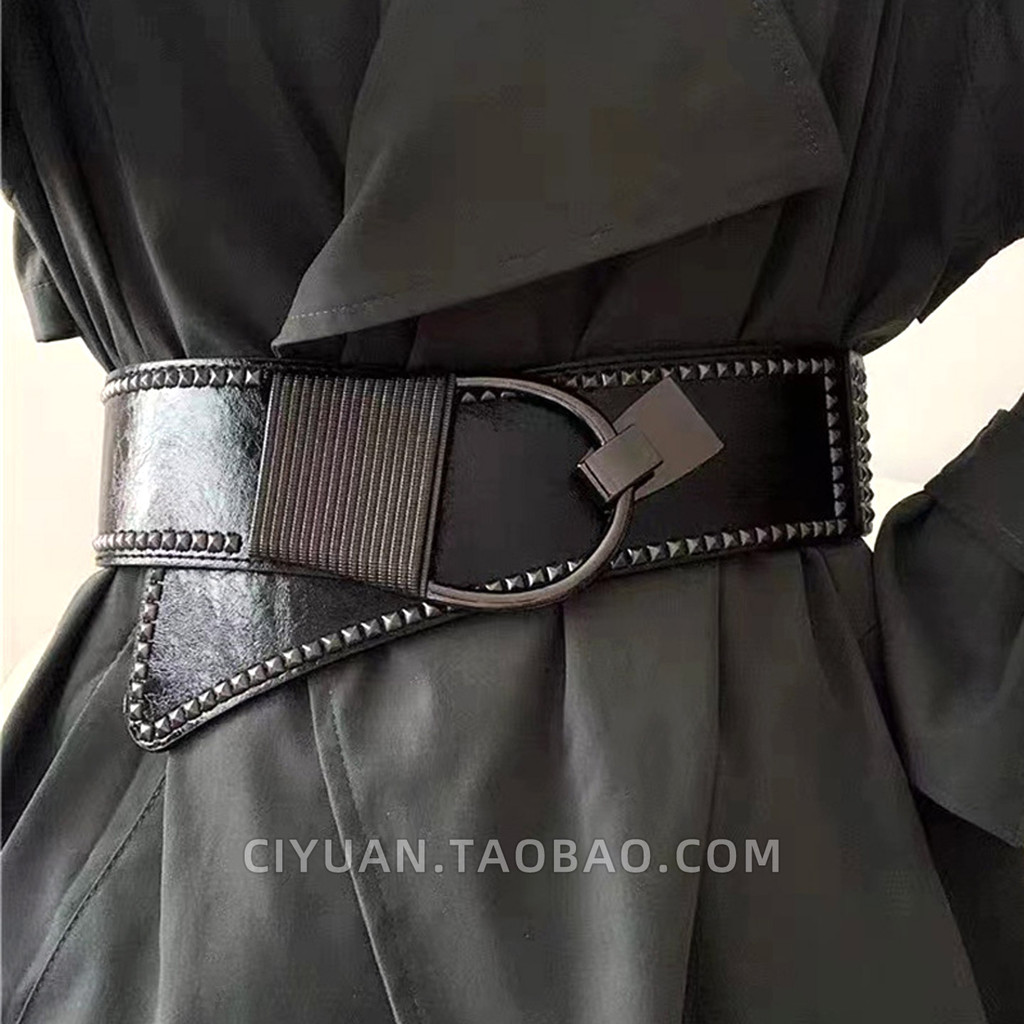 Gothic Gothic Punk Gothic Áo Gió Phù Hợp Với Dây Lưng Mỏng Hơn Nhìn Corset Eo Nẹp Tiểu Văn Hóa Bên N
