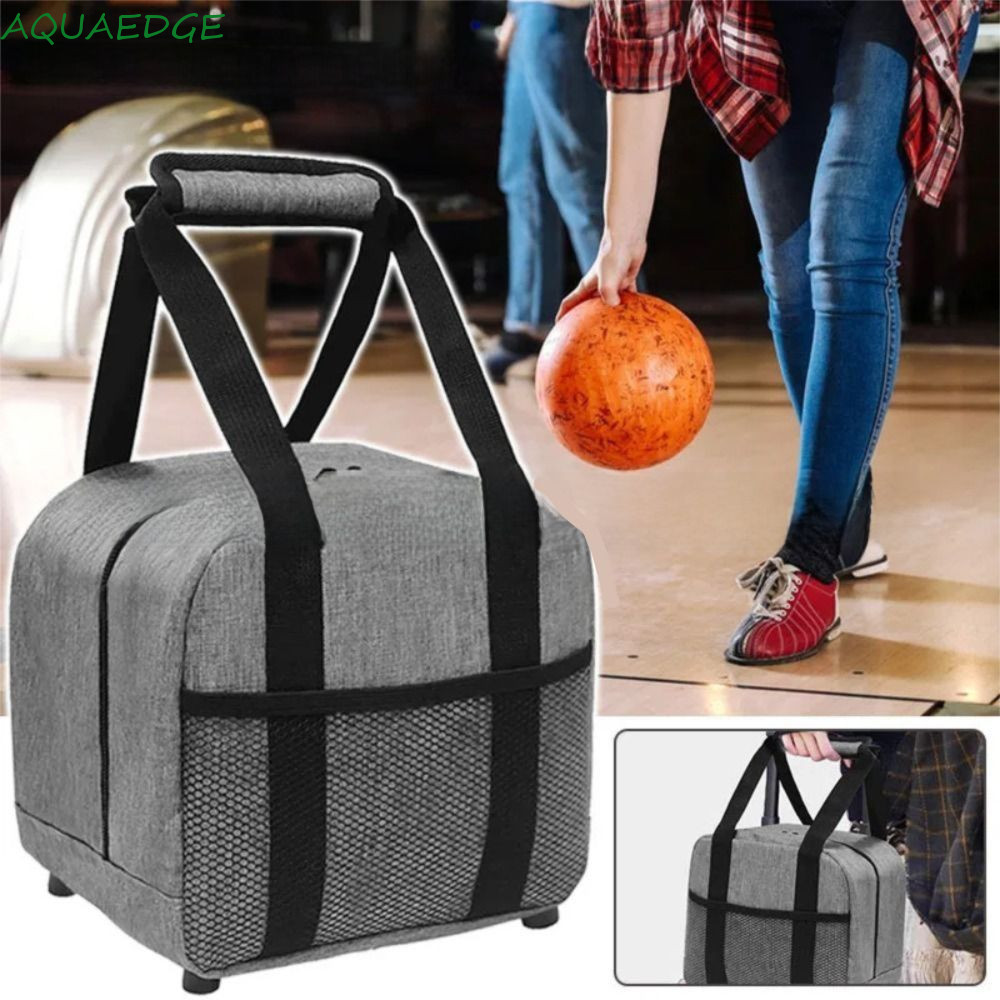 Túi Bóng Bowling AQUAEDGE, Túi Đựng Bóng Chống Sốc Túi Bowling Đơn, Thiết Thực Với Túi Xách Có Đệm T
