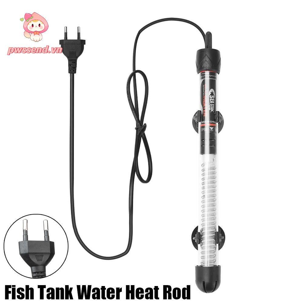 PWSSEND 1 Cái Máy Sưởi Chìm, Bể Cá Có Thể Điều Chỉnh Nhiệt Độ Thanh Nóng, AT700 EU Cắm 25W / 50W / 1
