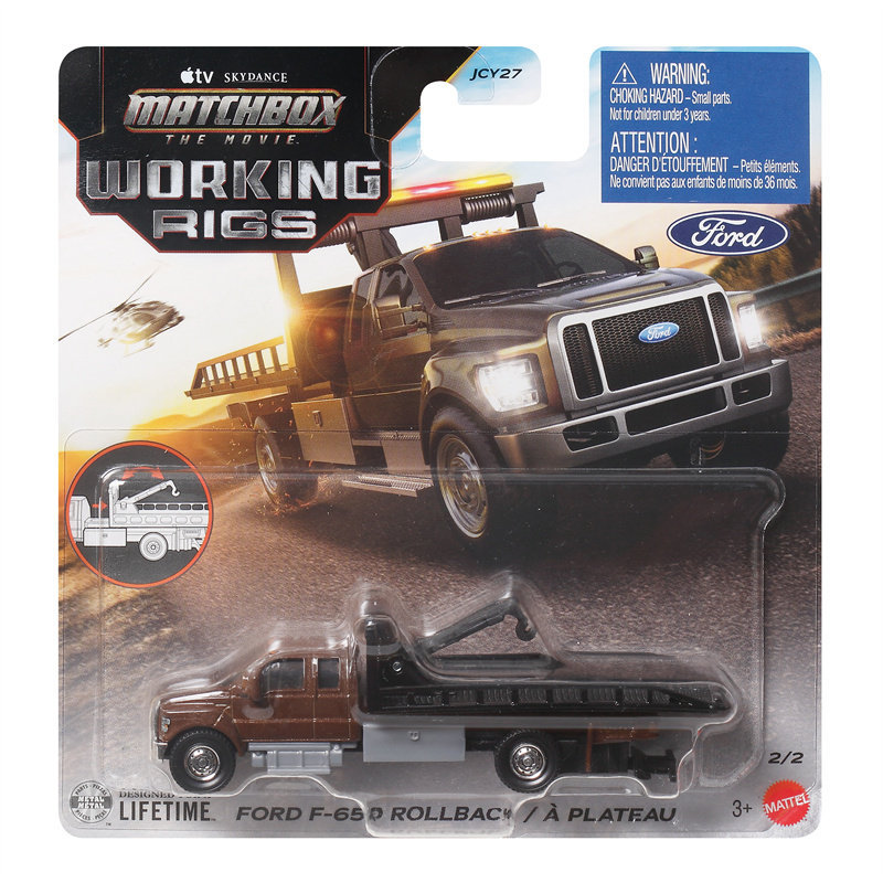 Hộp diêm JCY27 Engineering Vehicle Series Ford Ford F650 Road Tractor Matchbox