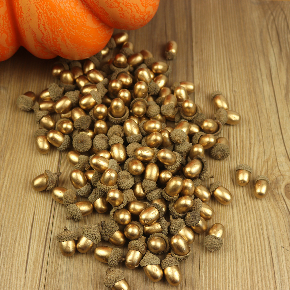 [Mô hình mô phỏng] Mô phỏng Acorn Pine Cone Nut Halloween Giáng sinh DIY Phụ kiện trang trí Acorn tự
