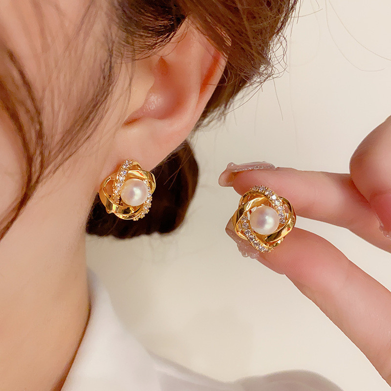 Bông tai thời trang sang trọng nhẹ nhàng / Bông tai phát sáng bóng / Chất liệu kim loại kim loại kim bạc s925 / Không phai màu Không thay đổi màu sắc