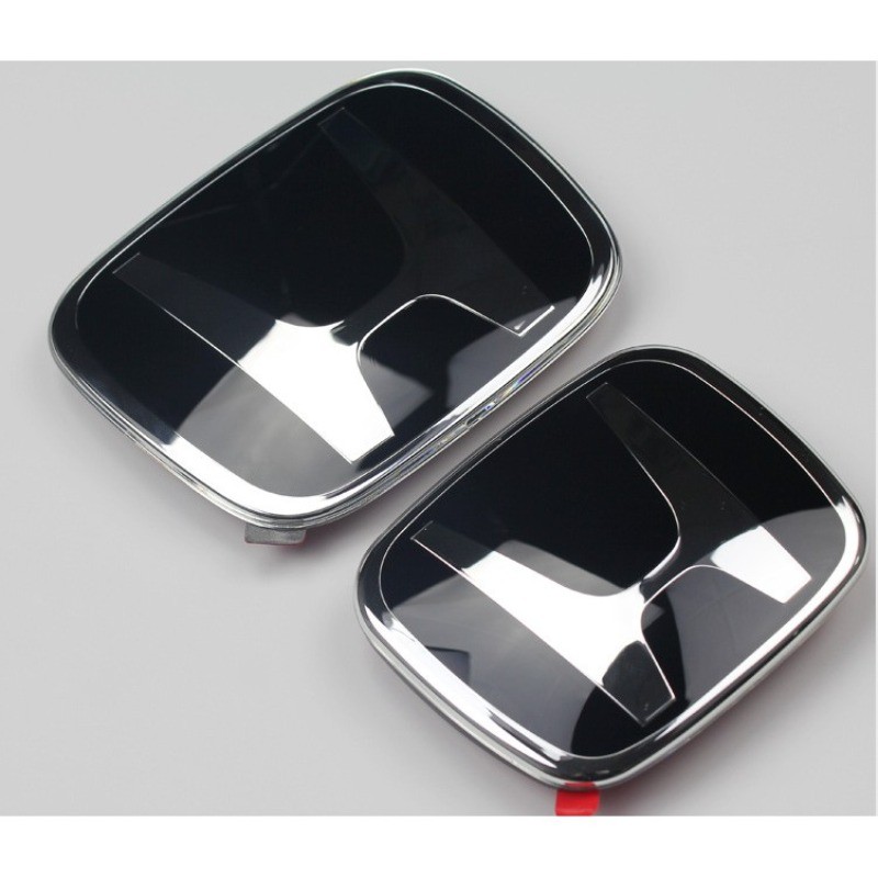 LT Honda Jazz 2014-2016 Logo trước & sau Type-R (Huy hiệu / Biểu tượng) Đen + Chrome
