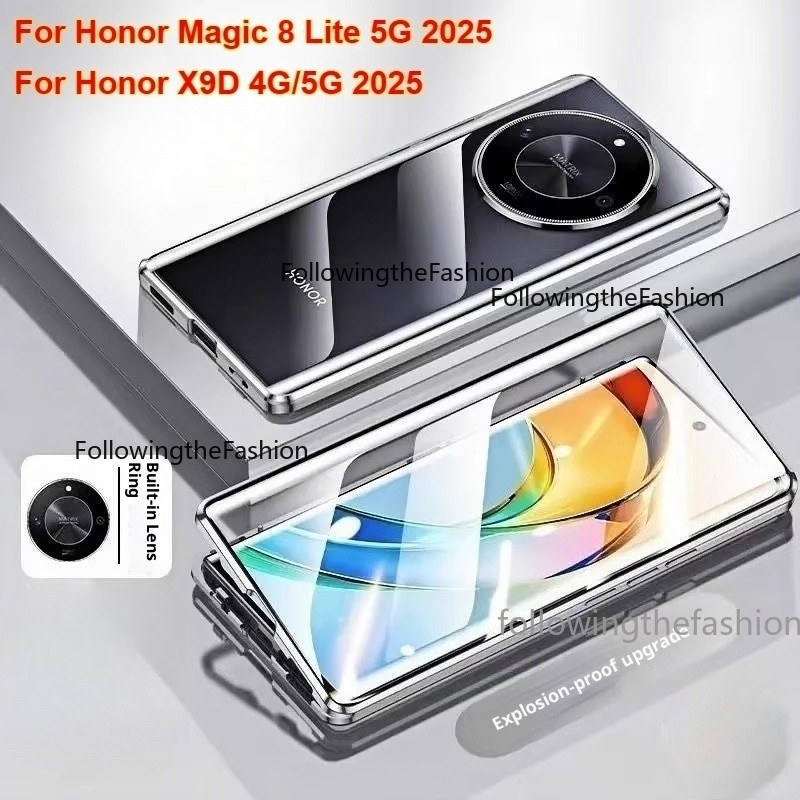 Ốp Lưng Cho Honor X9D 5G 2025 Honor X9d X9D X9d Honor Magic 8 Lite Ốp Điện Thoại 360° Kim Loại Từ Tí