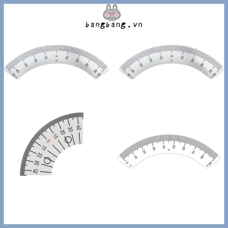 Upgraded  Steel Protractor Angles Ruler Gauges 45 Degree ArcShape Gauges