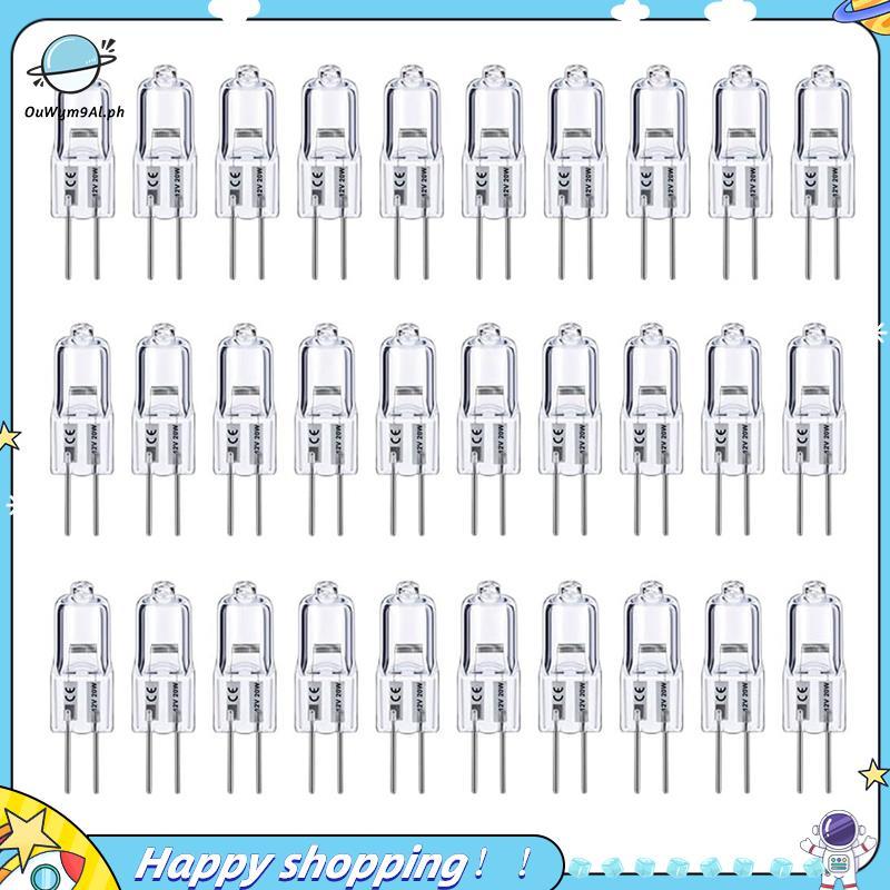 Bóng đèn G4, 20 gói Halogen G4 12V 20W với Đế Bi-Pin G4, Bóng đèn G4 công suất cao 12V 300LM cho Bón