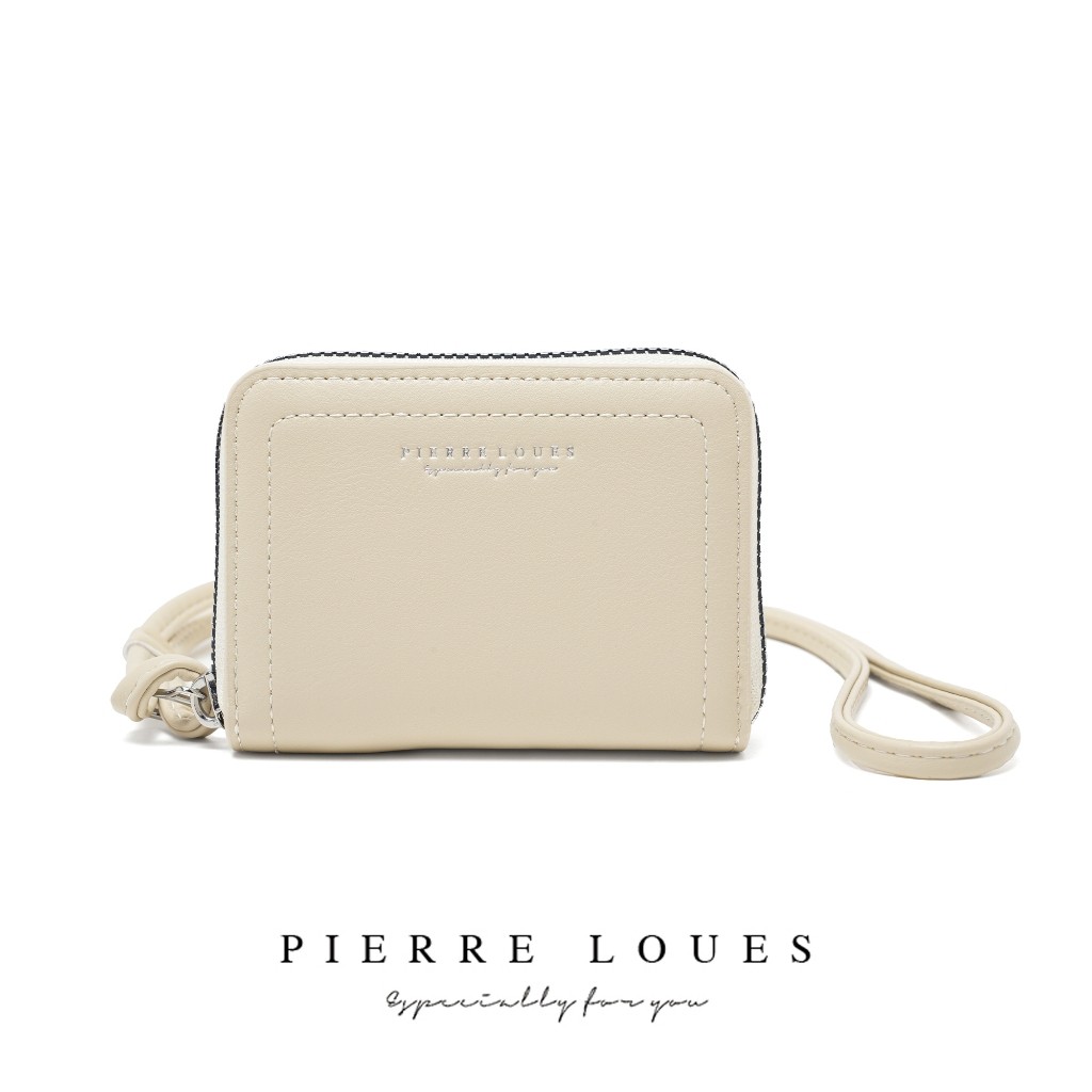 PIERRE LOUES Ví đựng thẻ nhỏ dành cho nữ làm bằng da cao cấp BAEOS
