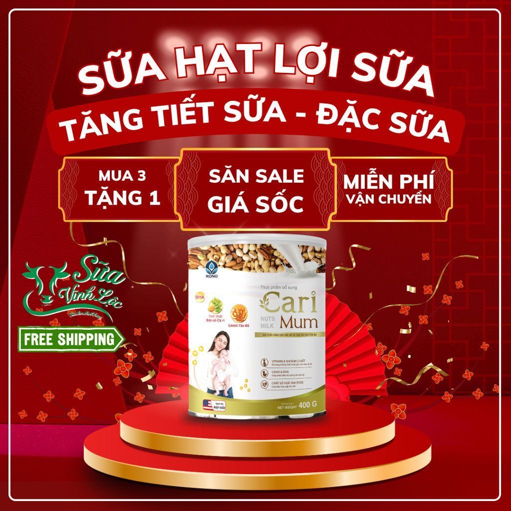 Sữa hạt lợi sữa Cari Mum hàng chính hãng - Ngũ cốc lợi sữa cho mẹ sau sinh