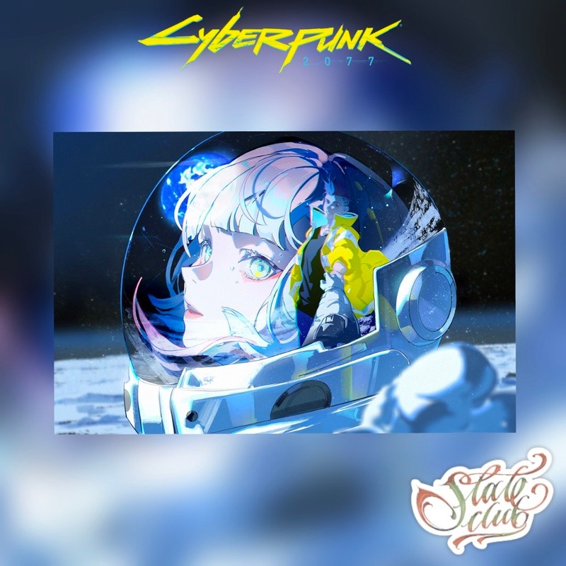 Cyberpunk 2077 Edge Walker David lucy Nhãn dán chống nước Nhãn dán xe hơi