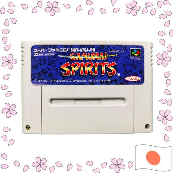 Super Famicom SAMURAI SPIRITS Original Japanese SFC SNES Classic Fighting Game Cartridge Direct from