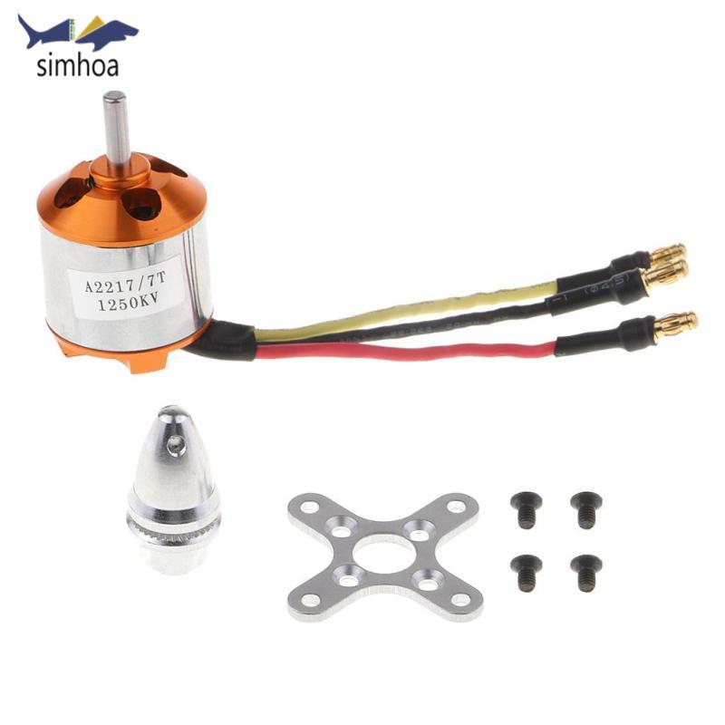 Động cơ không chổi than Simhoa 2217 1250kv cho cánh cố định 9 ''