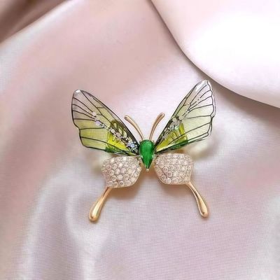 Trâm cài hình bướm xanh tinh tế dành cho nữ Pin ve áo dễ thương cao cấp, Bộ đồ đa năng Cardigan Phụ kiện trang trí PD1128