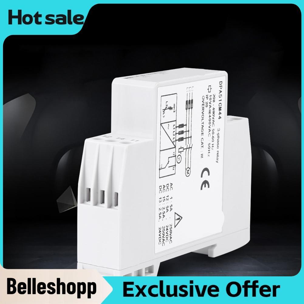 Belleshopp Bộ bảo vệ thứ tự pha điện áp rơ-le giám sát 3 pha có bảo vệ (208-480VAC)