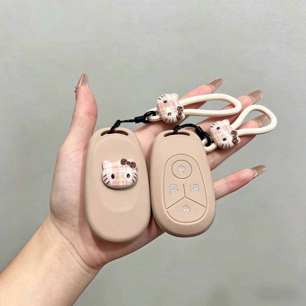 Vỏ chìa khóa silicon hoạt hình Geely Thích hợp cho Geely EX2 / Galaxy / Star Moon / Star Rui / Dihao